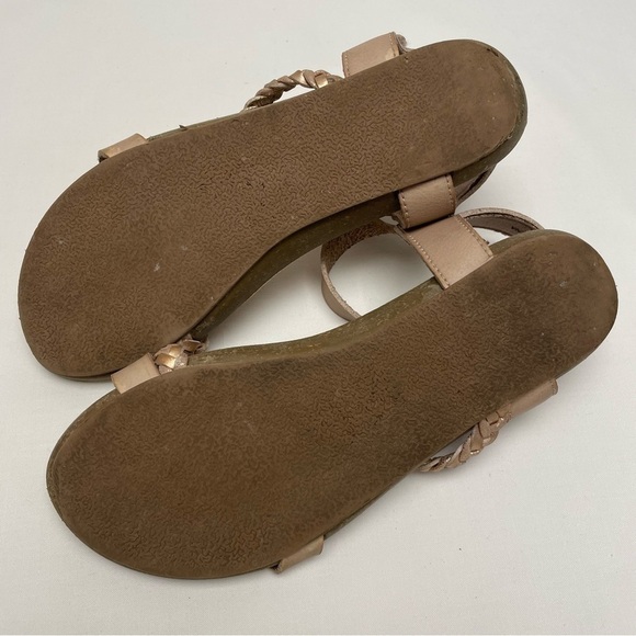 Blowfish Sandals Tan Velcro Girls Size 1 - Picture 4 of 9